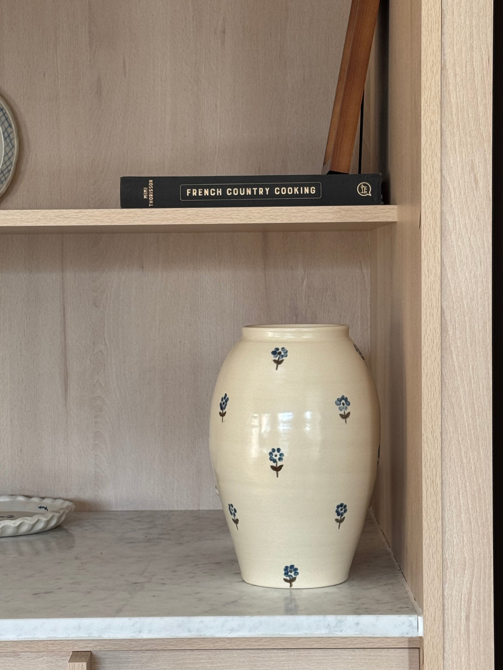 Hand painted floral vase
